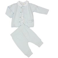 M14259: Baby Boys Waffle Fabric 3 Piece Outfit (0-6 Months)
